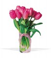 Pink Tulip Bouquet in Vase